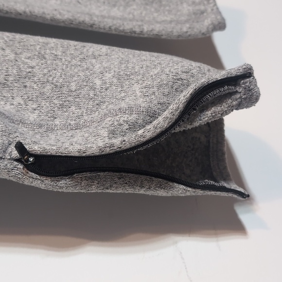 Nike Fleece Sweatpants Ankle Cinch Elastic Zipper - Picture 4 of 8